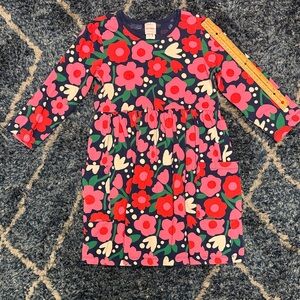 Hanna Andersson Floral Kids Dress - Red, Pink, Green